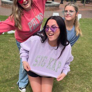 Sigma Kappa Beaded Sorority Sweatshirt